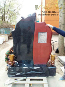 Памятник комбинированный из гранита